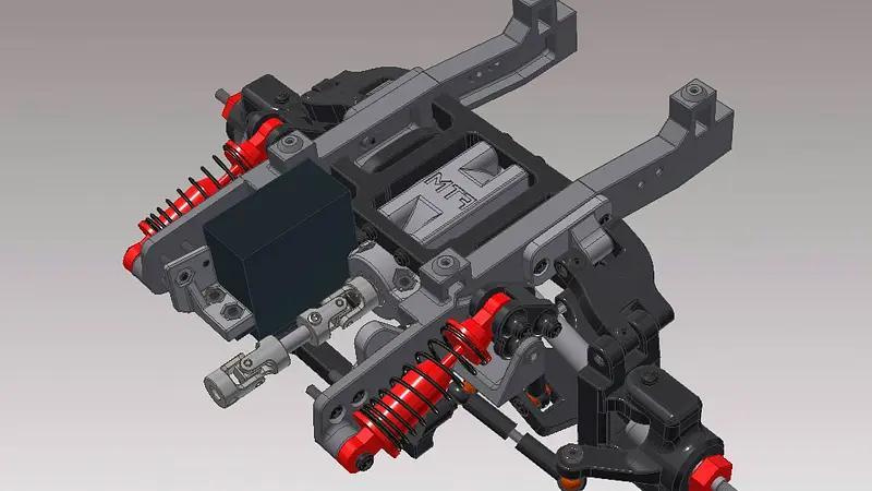 Chassis 6×6 conversion kit for 3D printed Hummer H1 by AN3DRC