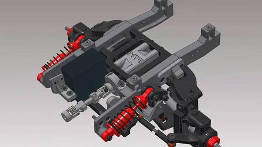 Chassis 6×6 conversion kit for 3D printed Hummer H1 by AN3DRC