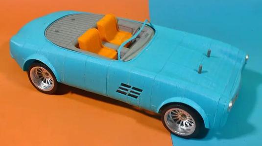 1:10 fully 3d printed roadster car