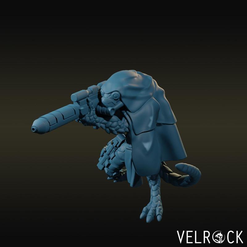 Reptilian Soldier Sniper V1