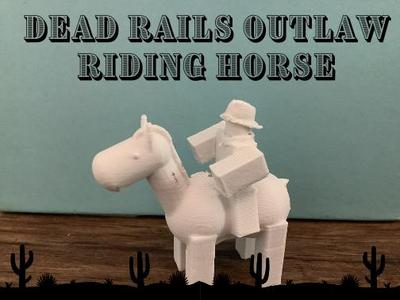 Dead Rails Outlaw riding a horse