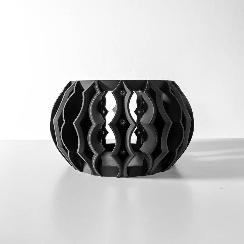 The Luvo Orchid Planter Pot with Drainage | Tray Included | Modern and Unique Home Decor for Orchids and Plants  | STL File
