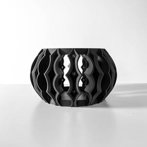 The Luvo Orchid Planter Pot with Drainage | Tray Included | Modern and Unique Home Decor for Orchids and Plants  | STL File