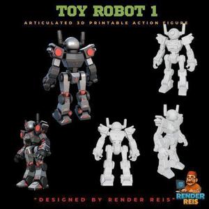 Toy Robot 2 Articulated 3D Printable Action Figure