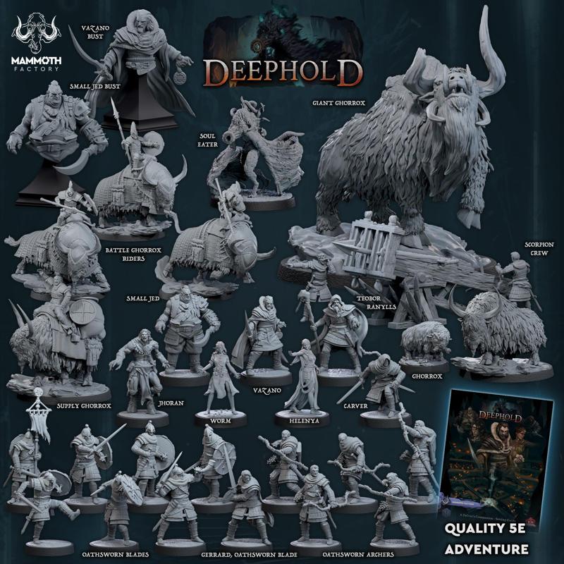 Deephold Collection – Dark Descent Setting Guide (+ 5e Adventure)