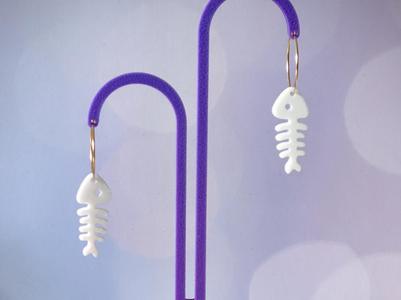 Fishbone Earring