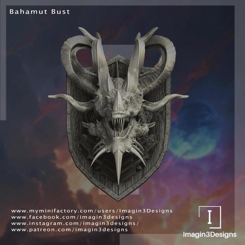 Pre-Supported Bahamut Bust