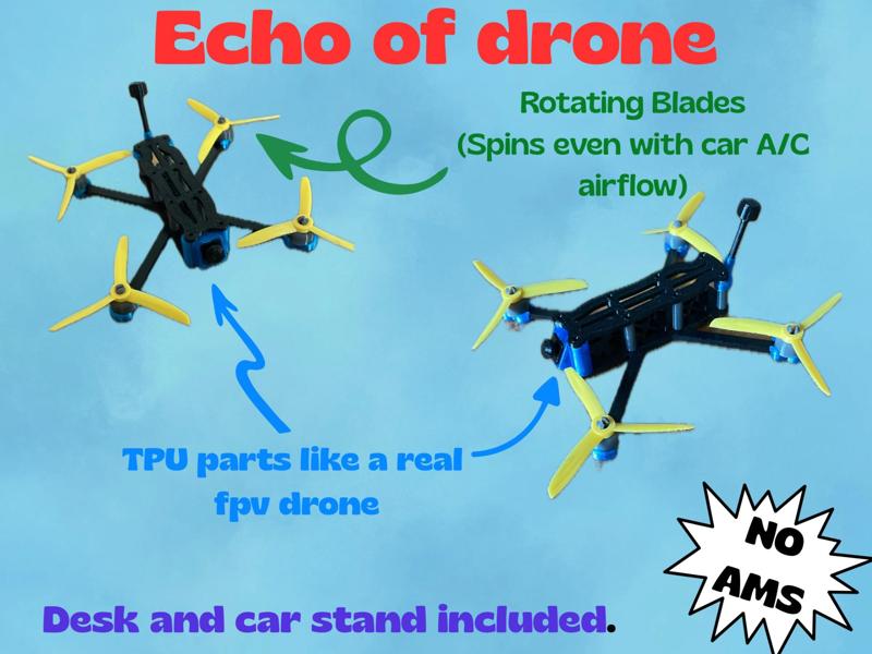 Echo Of Drone – realistic model of an FPV drone