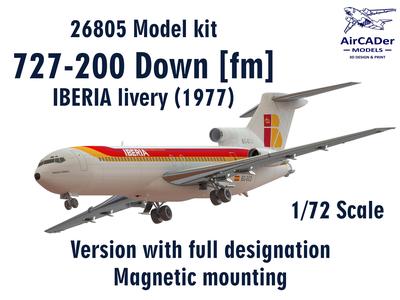 26205 Model kit Boeing 727-200 Down fm