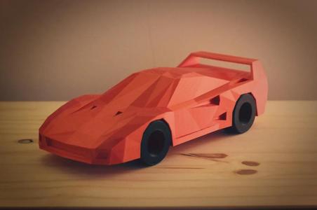 Low-Poly Ferrari F40