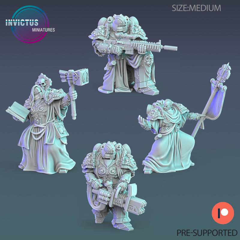 Space Dark Knights Set B / Alien Soldier / Space Officer / Cyberpunk Warrior / Cosmic Invasion / Trooper Attack / Sci-Fi Encounter