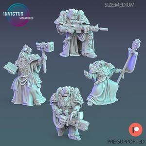 Space Dark Knights Set B / Alien Soldier / Space Officer / Cyberpunk Warrior / Cosmic Invasion / Trooper Attack / Sci-Fi Encounter