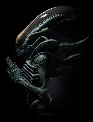 Alien Xenomorph 3D model ready for printing