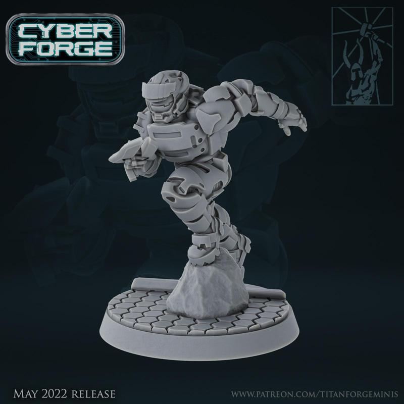 Cyber Forge Red vs Blue Bluethree