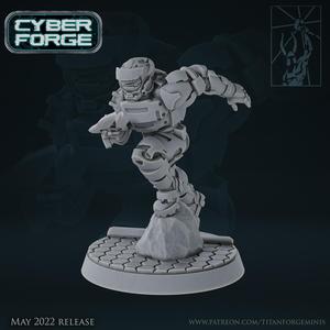 Cyber Forge Red vs Blue Bluethree