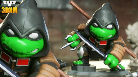 Last Ronin Michelangelo Chibi STL for 3D Printing ChibiSTL 3DXM