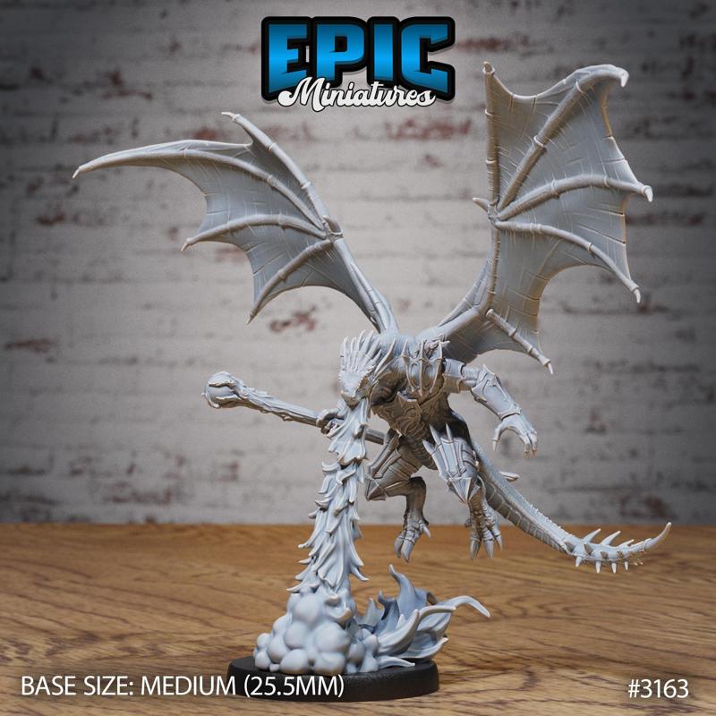Winged Half Dragon Firebreath / Evil Dragonborn Warrior / Draconic War Lizard / Reptile Servant / Dragonkin / Drake Army