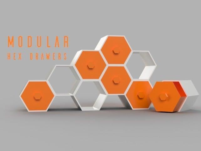 Modular Hex Drawers