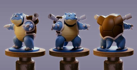 Blastoise - 3D Printable Figure