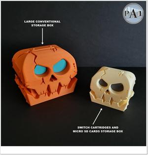 SKELETON SKULL BOX! – SWITCH & MICROSD CARDS STORAGE OR CONVENTIONAL STORAGE BOX!