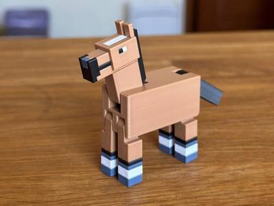 Minecraft Horse Articulated