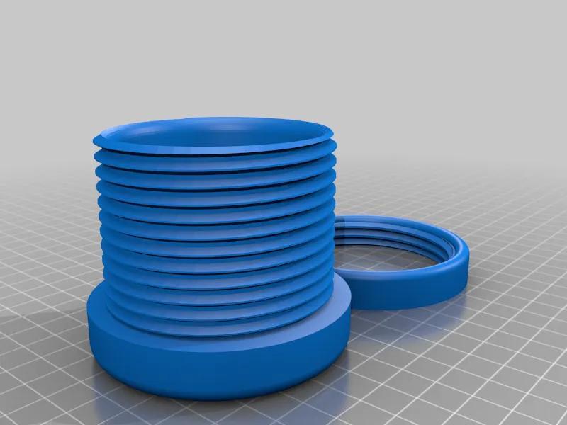 Threaded Grommet Parametric OpenSCAD   