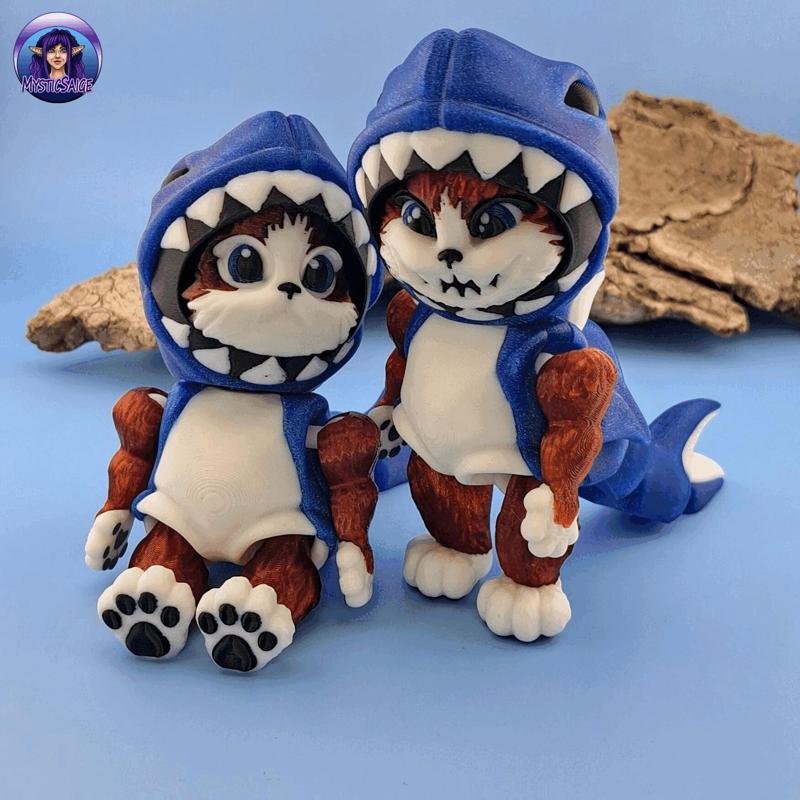 Kitty Shark - Articulated - NO supports needed!