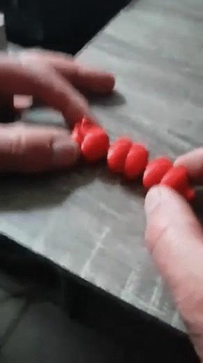 Amusing Flexi caterpillar | Print-in-Place | 360° free motion