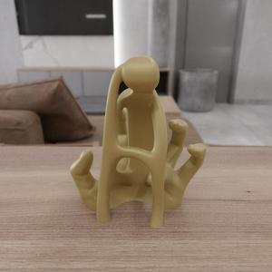 3D Thinker Man Stl also Hand Decor with 3D Stl Files and Ready to Print & 3D Prints, Sitting, 3D Printed Decor, 3D Printing, Gifts, Hand Stl