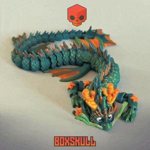 FLEXI CUTE ACUATIC BABY DRAGON – ARTICULATED TOY, PRINT IN PLACE BODY