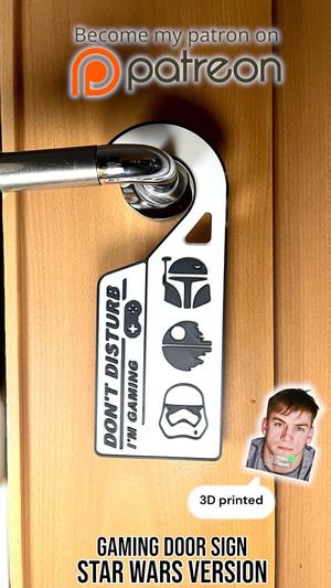 Gaming Door Sign – Star Wars Version