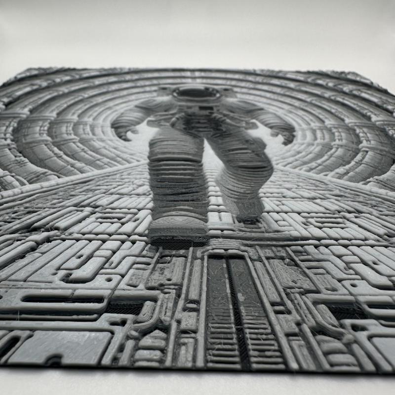 HueForge – Wall Art – “Space Bound”