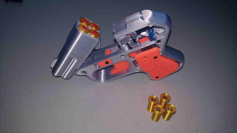 4-BARREL DERRINGER CAP GUN TOY