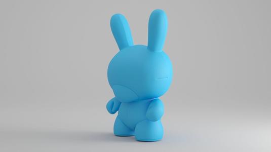 KIDROBOT 20 INCH DUNNY PLUSH – CYAN EDITION