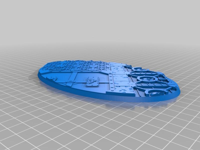 170mm Empire Sector themed knight bases