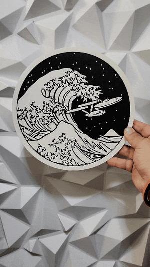 Star Trek Wave Art/Coaster
