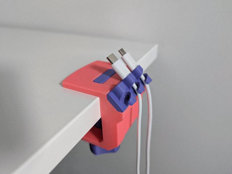 Desk clamp cable holder – Modular