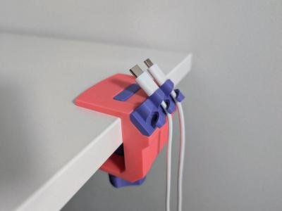Desk clamp cable holder – Modular
