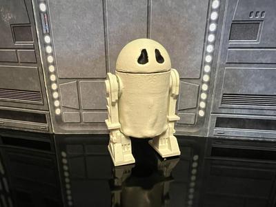 STAR WARS VINTAGE R2-D2 GHOST COSTUME HALLOWEEN SPECIAL, CUSTOM UNPRODUCED KENNER, HASBRO ACTION FIGURE, 3.75″, 1/18, 5POA
