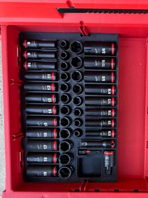 Milwaukee 2/3 Drawer insert 3/8in 43PC Socket Set
