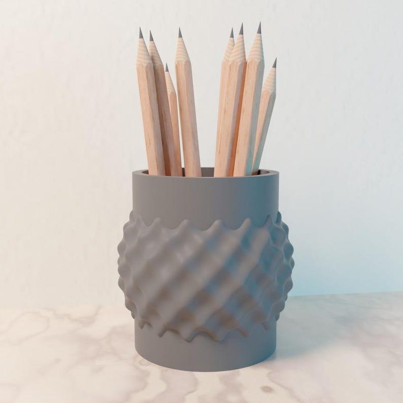 3d printing stl file of pencil holder desktop organizer for 3d printer users