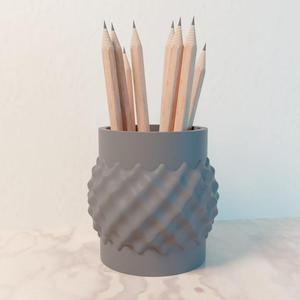 3d printing stl file of pencil holder desktop organizer for 3d printer users