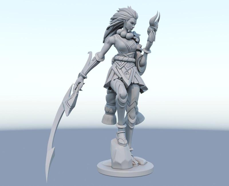 blood moon diana League of Legends 3D print model