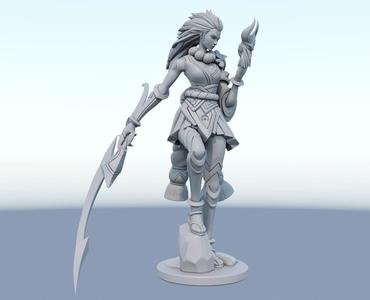 blood moon diana League of Legends 3D print model