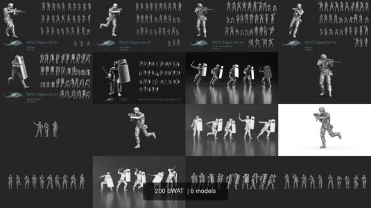 200 SWAT  3D Model Collection
