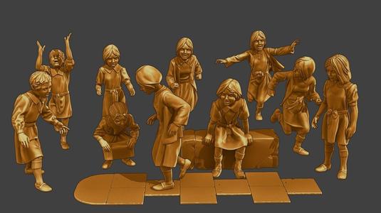 ww2 Casual Girl CG1 Pack 1 3D Model Collection