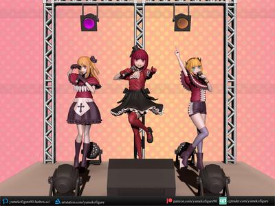 B-komachi figure bundle 3D Model Collection