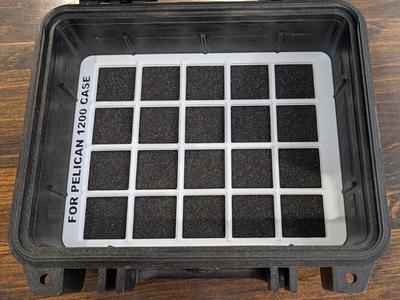 PELICAN 1200 Case Gridfinity Frame Insert