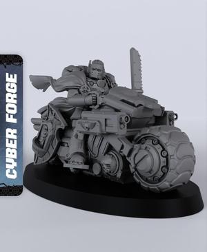 Captain on Bike – With Free Cyberpunk  – Sci-Fi Gift Ideas for RPG and Wa