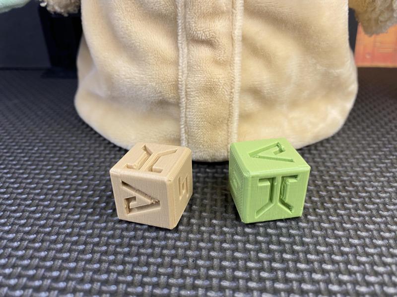Calibration Cube in Star Wars Aurebesh